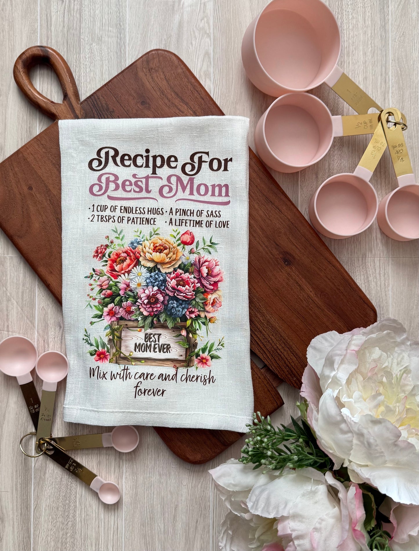 Recipe for Best Mom Flour Sack Dish Towel