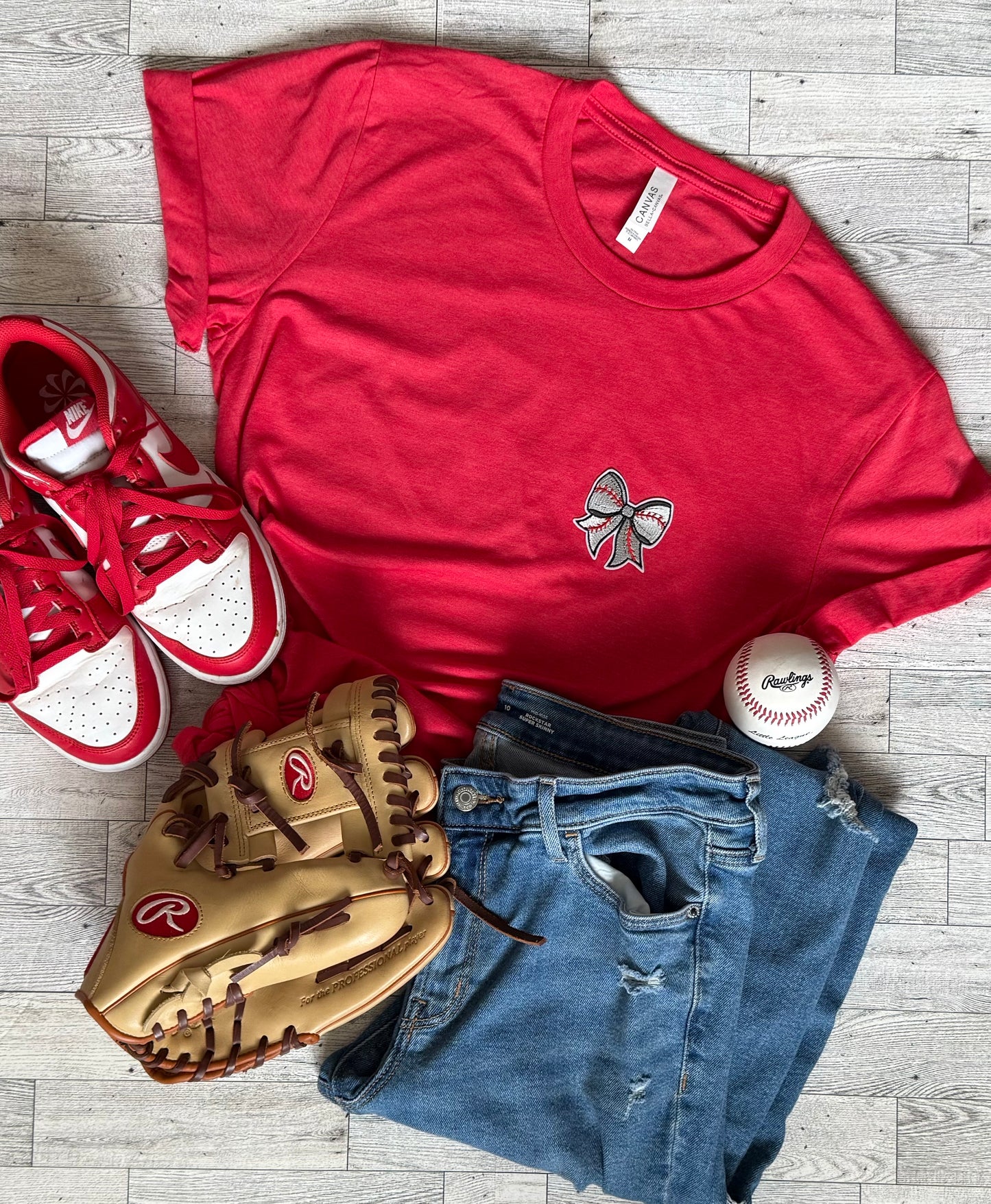 Baseball Bow Patch Tee