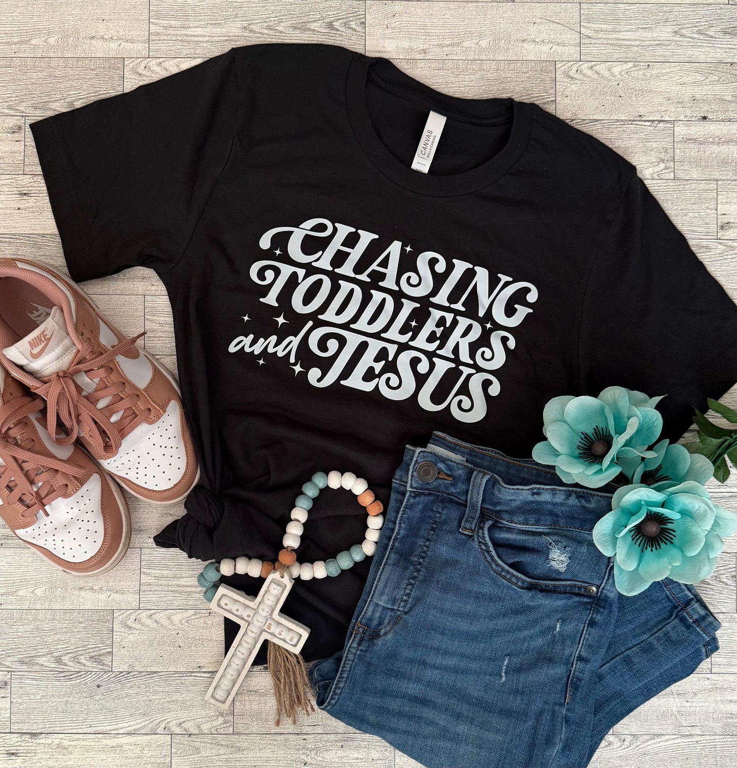 Chasing Toddlers & Jesus Tee