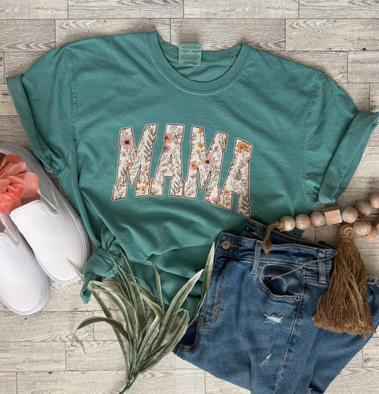 MAMA Flower Tshirt