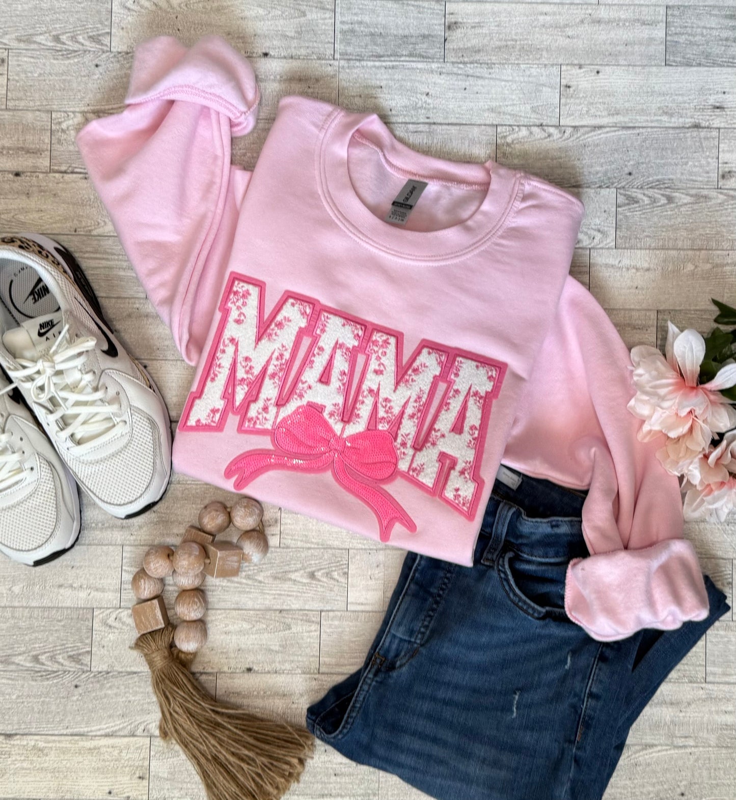Mama Patch Pink Sweatshirt - Last Chance