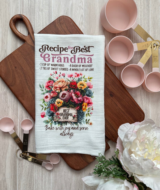 Recipe for Best Grandma Flour Sack Dish Towel