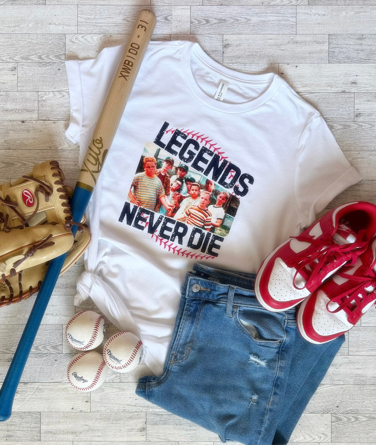 Legends Never Die - Sandlot Tshirt