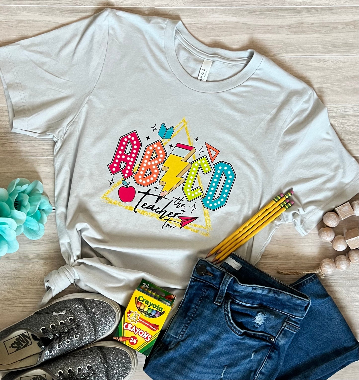 Teacher Tour Tshirt - Gray