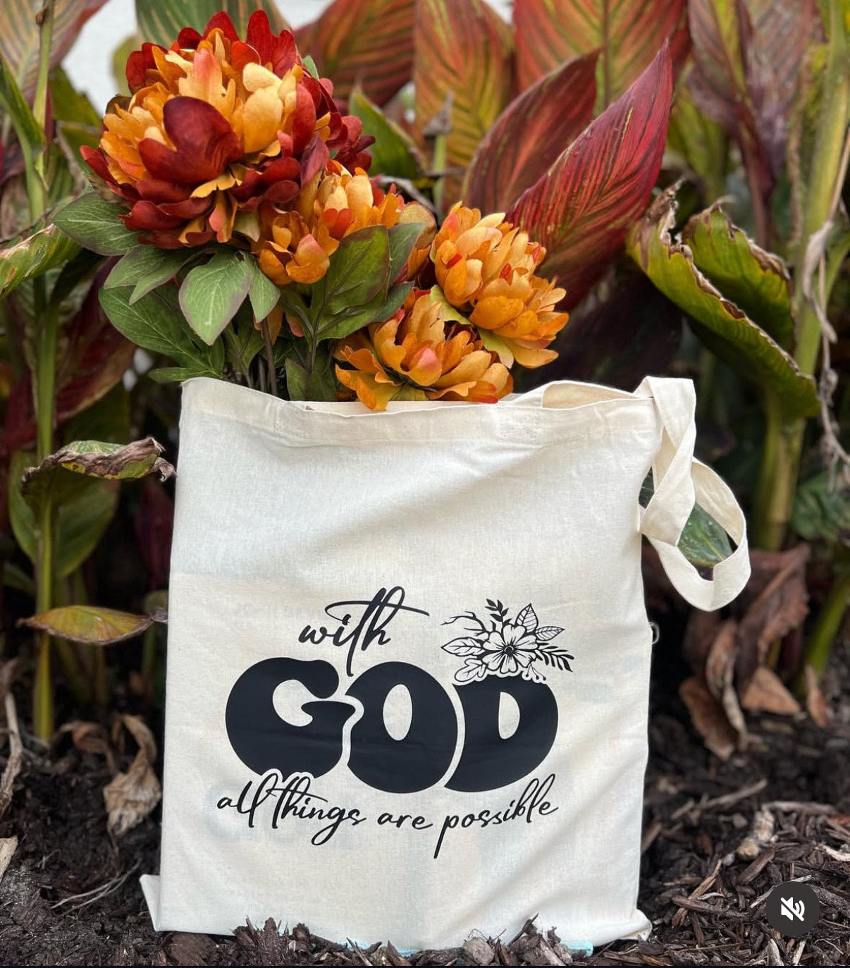 With God, All Things Are Possible Tote Bag