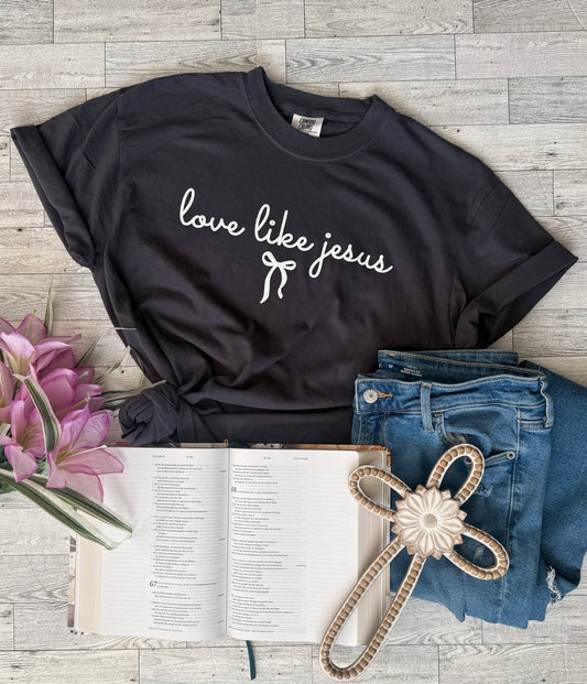 Love Like Jesus Bow (Puffy) TShirt